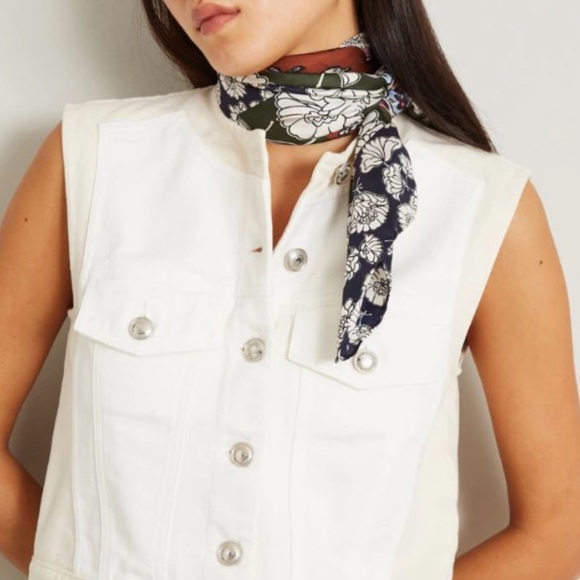 NWOT Max Mara Weekend Label-cut Printed Silk Twin Scarf Sz:90*90cm Spring/Summer - Picture 6 of 16